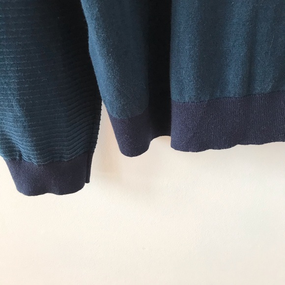 Ted Baker dark teal and navy knit sweater - Picture 8 of 11